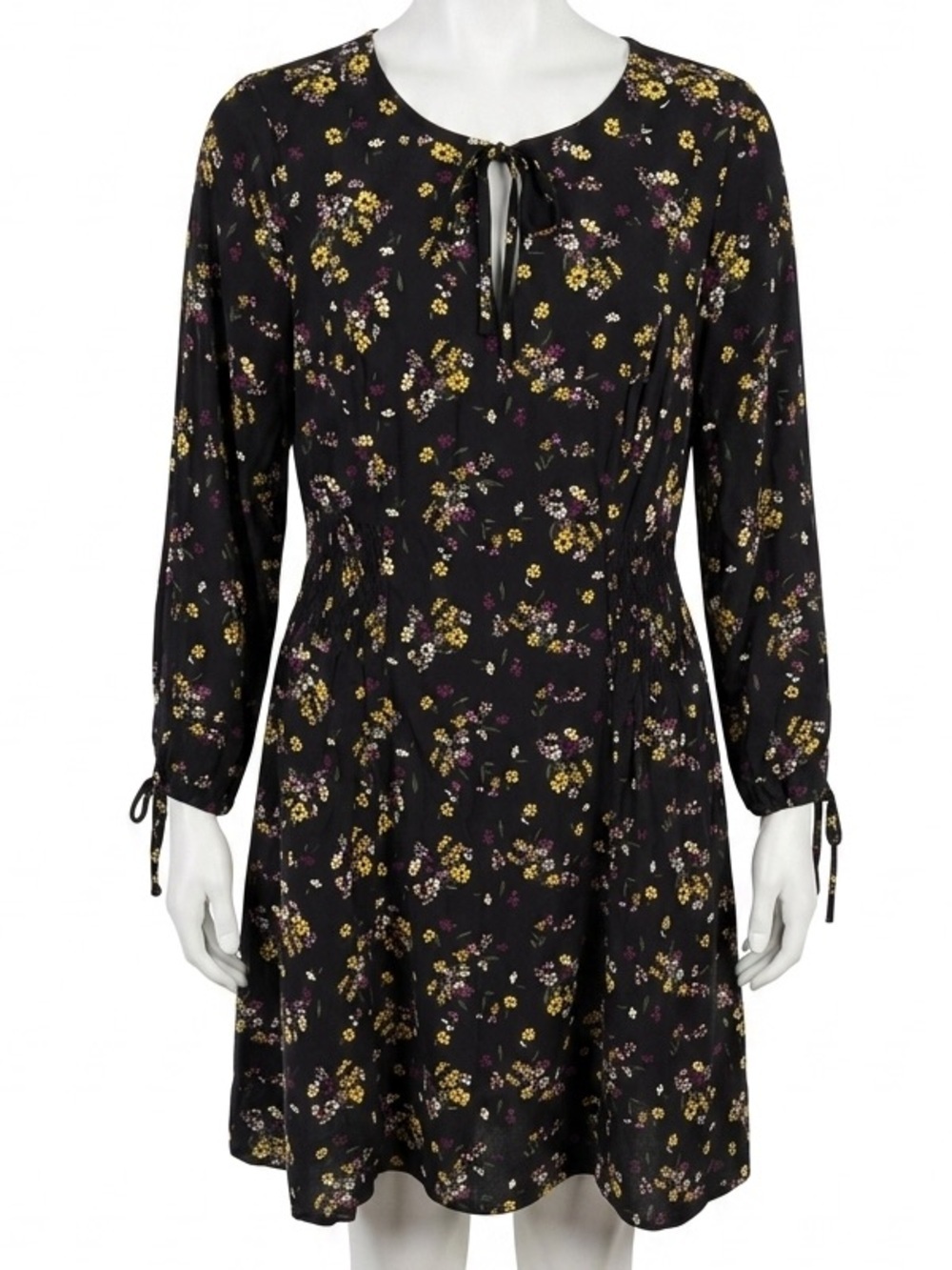 Torrid Black Floral Dress size 0/L (12)